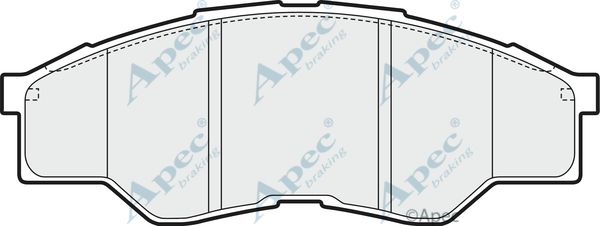 APEC BRAKING stabdžių trinkelių rinkinys, diskinis stabdys PAD1606